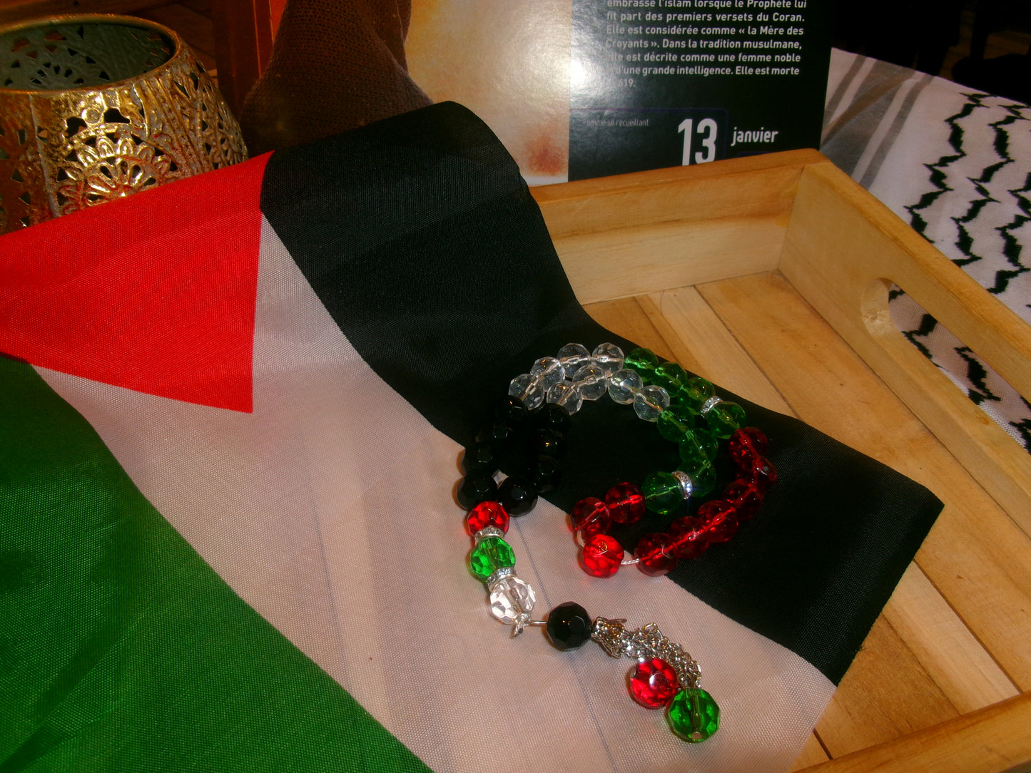 Chapelet perles Palestine