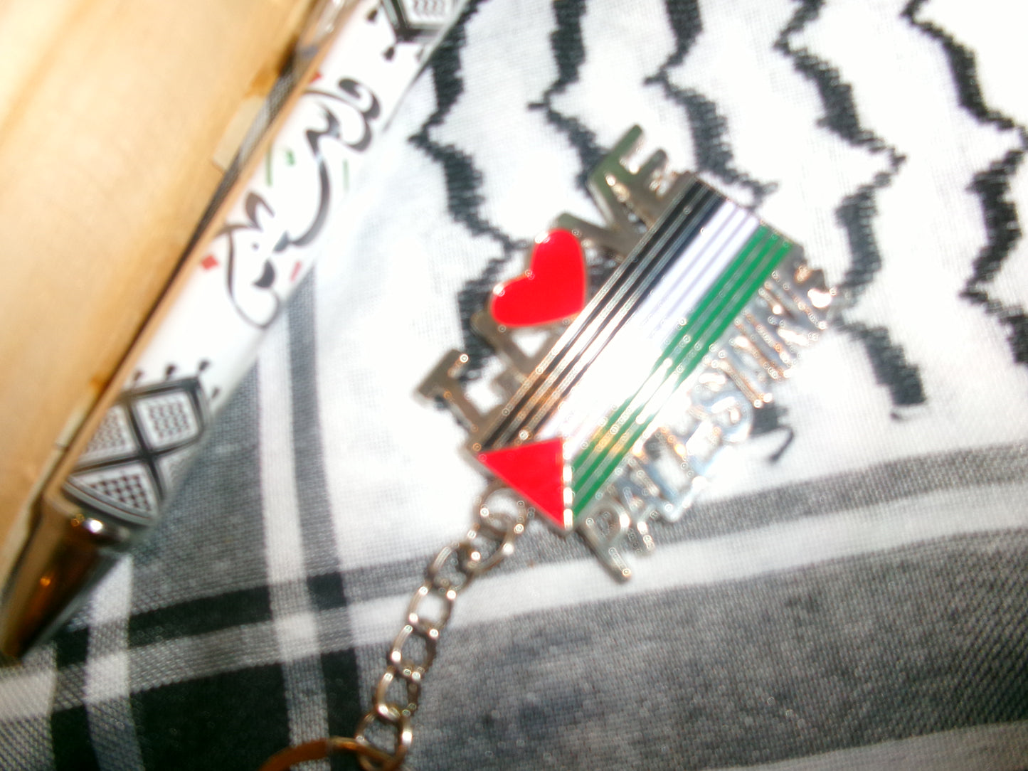 Porte-clé "I love Palestine"