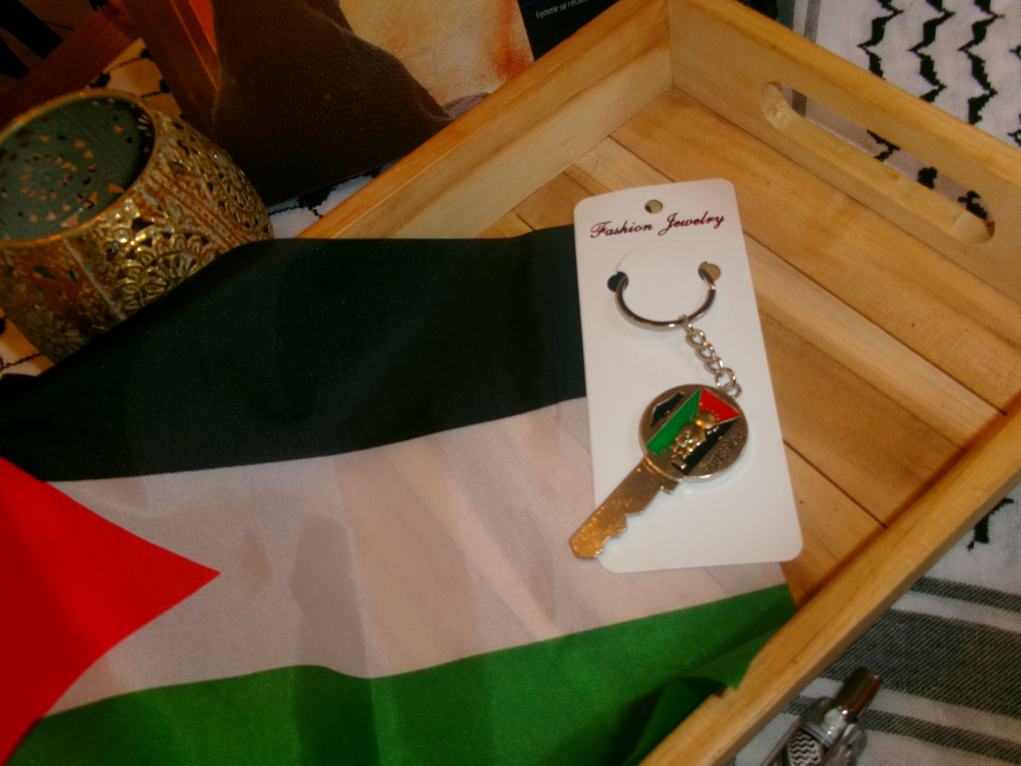 Porte clé Palestine en forme clé