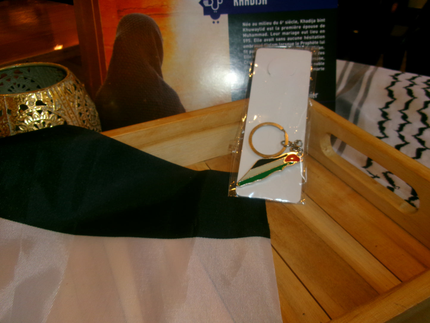 Pendentif carte de la Palestine