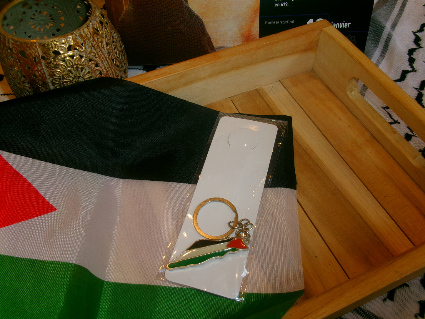 Pendentif carte de la Palestine