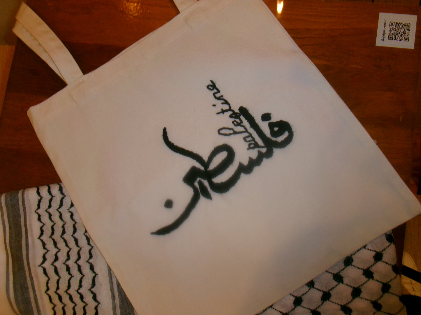 Tote bag blanc "Palestine"