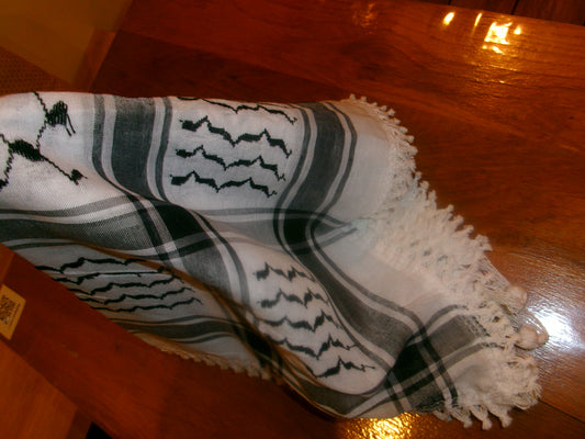 Keffieh noir et blanc